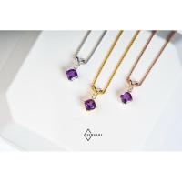 ราคา จี้พลอยอเมทิสต์ Amethyst แท้ธรรมชาติ รุ่น Happy Cushion ประดับพลอยขาวแท้ธรรมชาติ ตัวเรือนเงินแท้ พร้อมใบรับประกัน (24892403963)
