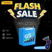 ราคา แบตเตอรี่ GS รุ่น MFX50L (ส่งด่วนได้รับสินค้าวันนี้) 12V 40AH Maintenance Free แบตเตอรี่กึ่งแห้ง (21826875946)