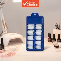 ราคา สติ๊กเกอร์ติดเล็บปลอม กล่องสีฟ้า ดีไซน์ยุโรปยาว สีพื้น (27193468482)