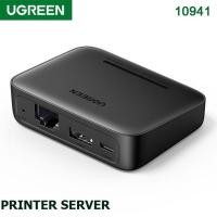 ราคา UGREEN 10941 External USB Network Print Server For Raw Printer - Black (28481446701)
