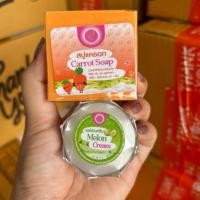 ราคา ครีมแพรวาไวท์ (เซตคู่จิ้น) ครีมเมล่อน+สบู่ แพรวาไวท์หน้าใส แพคเกจใหม่ (25959262406)