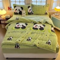 ราคา ชุดผ้าปูที่นอนเสริมใยนุ่ม กำมะหยี่+ผ้าห่มกำมะหยี่ ครบเซ็ต (41604427132)