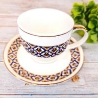 ราคา จิตต์ติมา เบญจรงค์ ชุดกาแฟเบญจรงค์ลายหน้าสิงห์ ในกล่องผ้าไหม (สินค้า OTOP 5 ดาว) (20677408675)