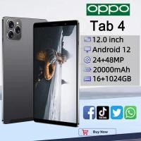 ราคา แท็บเล็ต OPP0 Tab 4 Android 16+1024GB หน่วยความจำขนาดใหญ่ รองรับการ์ด Dual SIM แท็บเล็ตเกมมิ่ง 5G รับประกัน 1 ปี (44259064678)