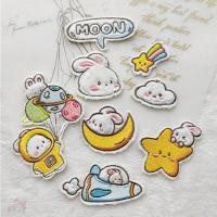 ราคา ✿ แผ่นสติกเกอร์ ลายกระต่าย มีกาวในตัว สําหรับติดตกแต่ง ✿ แผ่นแพทช์รีดติดเสื้อ ปักลาย DIY สําหรับตกแต่งเสื้อผ้า กระเป๋า 1 ชิ้น (21186724109)