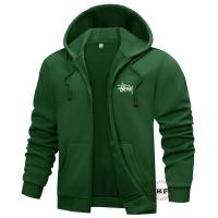 ราคา Haye Fashion - เสื้อแจ็คเก็ต Stussy สีขาว เสื้อแจ็คเก็ตซิปเสื้อแจ็คเก็ตผู้ชาย/ผู้หญิงแบบหนา (27675151322)