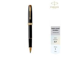 ราคา สลักชื่อฟรี Parker Sonnet Black Lacquer With Gold Trim Rollerball Pen 0.7 ปากกาโรลเลอร์บอล 17 แลคดำ จีที 0.7 มม. (6205979387)