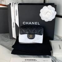 ราคา Used like new Chanel wallet tri-fold lambskin GHW holo25 (6040923394)