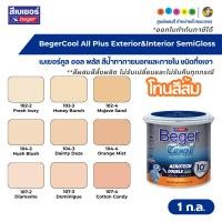 ราคา BegerCool All Plus 10 SemiGloss เบเยอร์คูล ออล พลัส 10 สีน้ำทาภายนอกและภายใน ชนิดกึ่งเงา ขนาด 1 ก.ล. #โทนสีส้ม (49200325072)