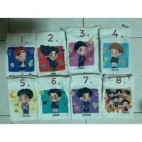 ราคา [เก็บเงินปลายทางได้] พร้อมส่ง ถุงผ้าลายตูน กระจกขนาด 7.5 cm ลายแฟนอาร์ต GOT7 (3914356776)