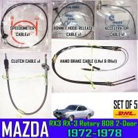 ราคา FOR MAZDA 808 RX3 RX-3 SEEDOMETER BONNET CLUTCH ACCELERATOR HANDBRAKE CABLE SET (22873148038)