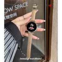 ราคา 18/20/22 มม. สายหนังแท้สําหรับ Garmin venu 3s/2s/vivoactive 6/5/vivoMove Trend Ladies Strap (41068935508)