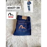 ราคา EVISU อีวิสุ Straight Jeans แท้% มือสอง (25857747555)