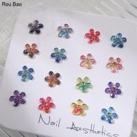 ราคา Rou Bao กลิตเตอร์ฟอยล์สีทอง ลายดอกไม้ ไล่โทนสี สําหรับตกแต่งเล็บ DIY 50 ชิ้น (25216935786)