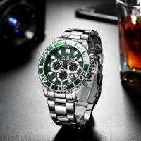 ราคา BIDEN BIDEN นาฬิกาผู้ชายแฟชั่นอินเทรนด์ธุรกิจควอตซ์โครโนกราฟนาฬิกาการค้าต่างประเทศ (51552339825)