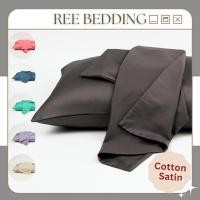 ราคา ปลอกหมอน 50x70 Cotton Satin 100% REE เครื่องนอน กระเป๋านุ่มและเย็น R272 (1 ชิ้น) (42813530958)