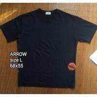 ราคา ARROW T-Shirt Plain Black T-Shirt (27681171941)