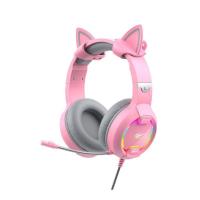 ราคา ฟังเกมมิ่ง TECHPRO Gaming Headset Cat Ear GM01 สีชมพู (41372246988)
