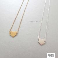 ราคา สร้อยคอเงินแท้ รูปหัวใจ ใส่ติดคอ โช๊คเกอร์ Silver925 (19407662178)