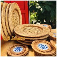 ราคา ถาดหวาย ถาดผลไม้ ถาดรองจาน งานหวายสานละเอียด งานหวายนำเข้า (14962442894)