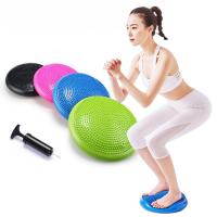 ราคา yoga balance pad เบาะบาลานซ์ เบาะรองโยคะ สำหรับฝึกการทรงตัว พร้อมที่สูบลม เบาะฝึกโยคะสูบลมได้ ส่งไว (48001726102)