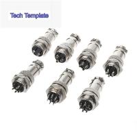 ราคา ปลั๊กซ็อกเก็ตเชื่อมต่อ 1 ชุด Gx16 2 / 3 / 4 / 5 / 6 / 7 / 8 / 9 Pin Male & Female 16 มม . L70-78 (42321609520)