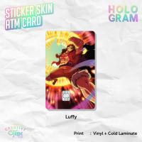 ราคา ลูฟี่ - สติ๊กเกอร์การ์ดเกม HOLOGRAM - Vinyl ATM Debit Credit Emoney Flazz One Piece Sticker (50201201827)