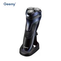 ราคา GEEMY เครื่องโกนหนวดไฟฟ้าไร้สาย GM-7755 ใบมีดลูกลอย 2 ชั้น ยืดหยุ่น 3 หัวโกน ถอดล้างน้ำได้ มีที่กันจอน +แท่นวาง - สีฟ้า (24889014303)