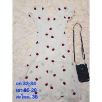 ราคา เดรสมือสอง สภาพดีสีขาวป้ายBoRichTa (44023774571)
