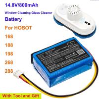 ราคา OrangeYu 800mAh Glass Cleaning Robot Battery HB16815 for HOBOT 168, 188, 198, 268, 288 with replace tool (19493293401)