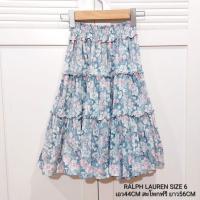ราคา กระโปรงเด็ก RALPH LAUREN แท้100% สีฟ้าลายดอกหวานมากๆค่ะเอวยืดฟรีนะคะ ไซส์ 6Y (26501192983)