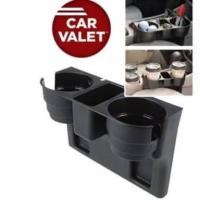 ราคา ที่วางแก้ว เสียบข้างเบาะ ที่วางของเอนกประสงค์ในรถยนต์ Car Valet (สีดำ) (1323615067)