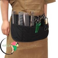 ราคา ผ้ากันเปื้อนครึ่งตัว MARITA, ผ้ากันเปื้อนช่างทําผมไนลอนอาร์เรย์ 2 อัน, ที่ใส่แปรงแต่งหน้าที่ทนทานต่อการสึกหรอสีดํา (42566720964)