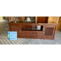 ราคา ตุ้วางทีวี ชั้นวางทีวีไม้สัก (20896435368)