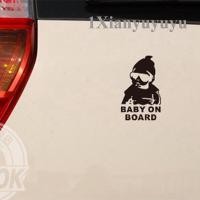 ราคา Supre Baby On Board Car Sticker Boy Print for Dad Car Decals Cool Baby (40359935568)