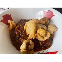 ราคา น้ำพริกผัดกากหมูขนาด500กรัม (26706584922)