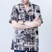 ราคา เสื้อฮาวาย ผ้าไหมอิตาลี ผ้านิ่มใส่สบายไม่ต้องรีด เสื้อเซิ๊ตฮาวายแขนสั้น (ลายสมอเรือ) ใส่ได้ทั้งชายหญิง เสื้อใส่เที่ยว (28335110483)
