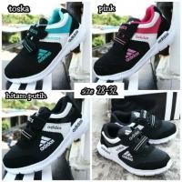 ราคา Hitam adidas Black Childrens Shoes/Black adidas kids Shoes (9027036397)