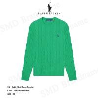 ราคา Polo Ralph Lauren เสื้อไหมพรมผู้ชาย รุ่น Cable-Knit Cotton Sweater Code: 710775885505 (40013907353)