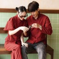 ราคา พร้อมส่ง ชุดคู่ใส่งานตรุษจีน ชุดกี่เพ้า ชุดคู่กี่เพ้า ชุดคู่ตรุษจีน ชุดตรุษจีน ชุดไปงาน ชุดออกงาน ชุดคู่รัก VSM #0112-1 (18770704457)