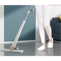 ราคา Lazy Mop ไม้ถูพื้นแบบรีดน้ำและฝุ่นผงในตัว พร้อมผ้าไมโครไฟเบอร์ 2 ผืน (307591879)