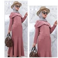 ราคา ชุดเดรสมุสลิมทรงหางปลา บ่าเจ้าหญิง ซิปหลัง (9461965673)