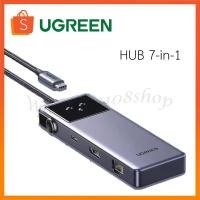 ราคา Ugreen USB C HUB 7-in-1 Uno HUB 4K@60Hz PD100W 10Gbps USB3.2 Splitter Adapter USB Expander Docking Station (29623398760)