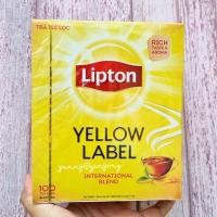ราคา ชาลิปตั้น ชาลิปตัน lipton yellow label 100 ซอง ชาซอง หอม อร่อย *ซอยเปลือย** (7076659755)