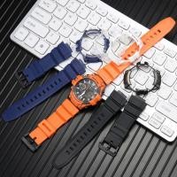 ราคา Resin Strap With Case For Casio MCW100H MCW-110H W-S220 AE-2000W Men's Waterproof Watchband Replacement Bracelet Wristba (25352677725)