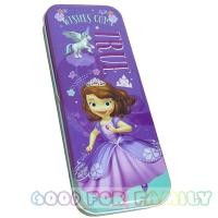 ราคา กล่องดินสอ กล่องเหล็ก 2 ชั้น ลาย Sofia โซเฟีย - ของแท้ (3158663804)