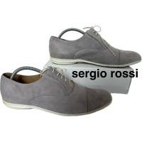 ราคา รองเท้าหนัง มือสอง ขายตามสภาพ รองเท้ามือสอง รองเท้าหนังกลับออกซ์ฟอร์ดสำหรับผู้ชายจาก Sergio Rossi เบอร์8/42 (56453004014)