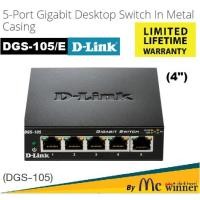 ราคา SWITCH (สวิตซ์) D-LINK รุ่น DGS-105 5 PORTS GIGABIT PORT IN METAL CASING (4") - ประกันตลอดการใช้งาน (6917953970)