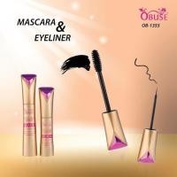 ราคา OB-1355 Obuse Volume Mascara&Eyeliner Waterproof Black มาสคาร่า (1462661992)