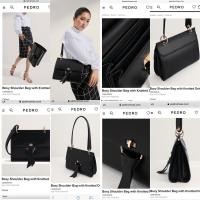 ราคา PEDRO BOXY กระเป๋าสะพายไหล่พร้อมการผูกพัน (8144174795)